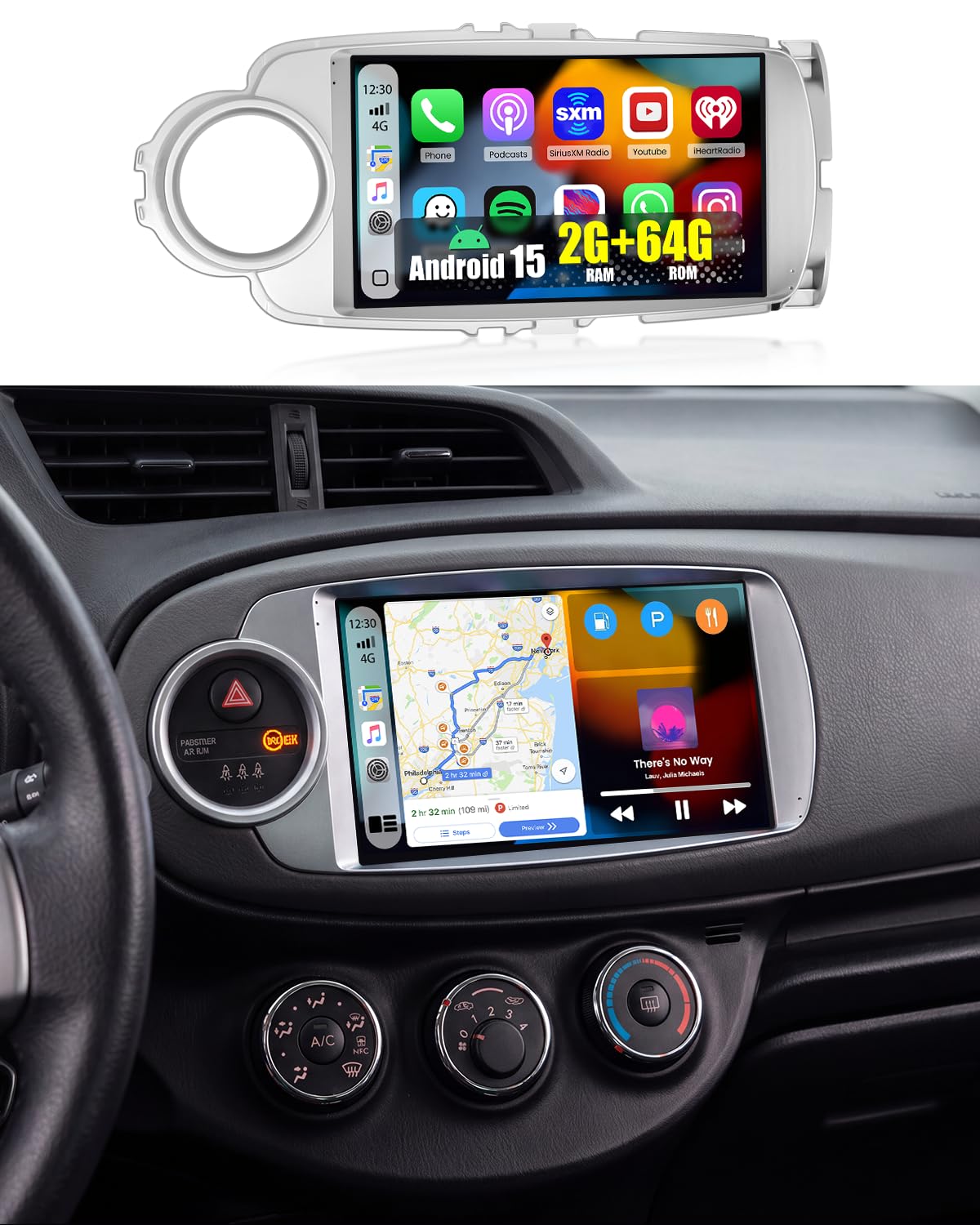 Amazon.com: [DSP & EQ] 2+64G 9 inch Car Radio for Toyota Yaris
